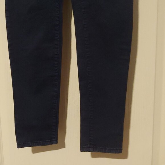 Versace Jeans Couture Navy Stretch Zip Skinny Pants S0 - Picture 4 of 9
